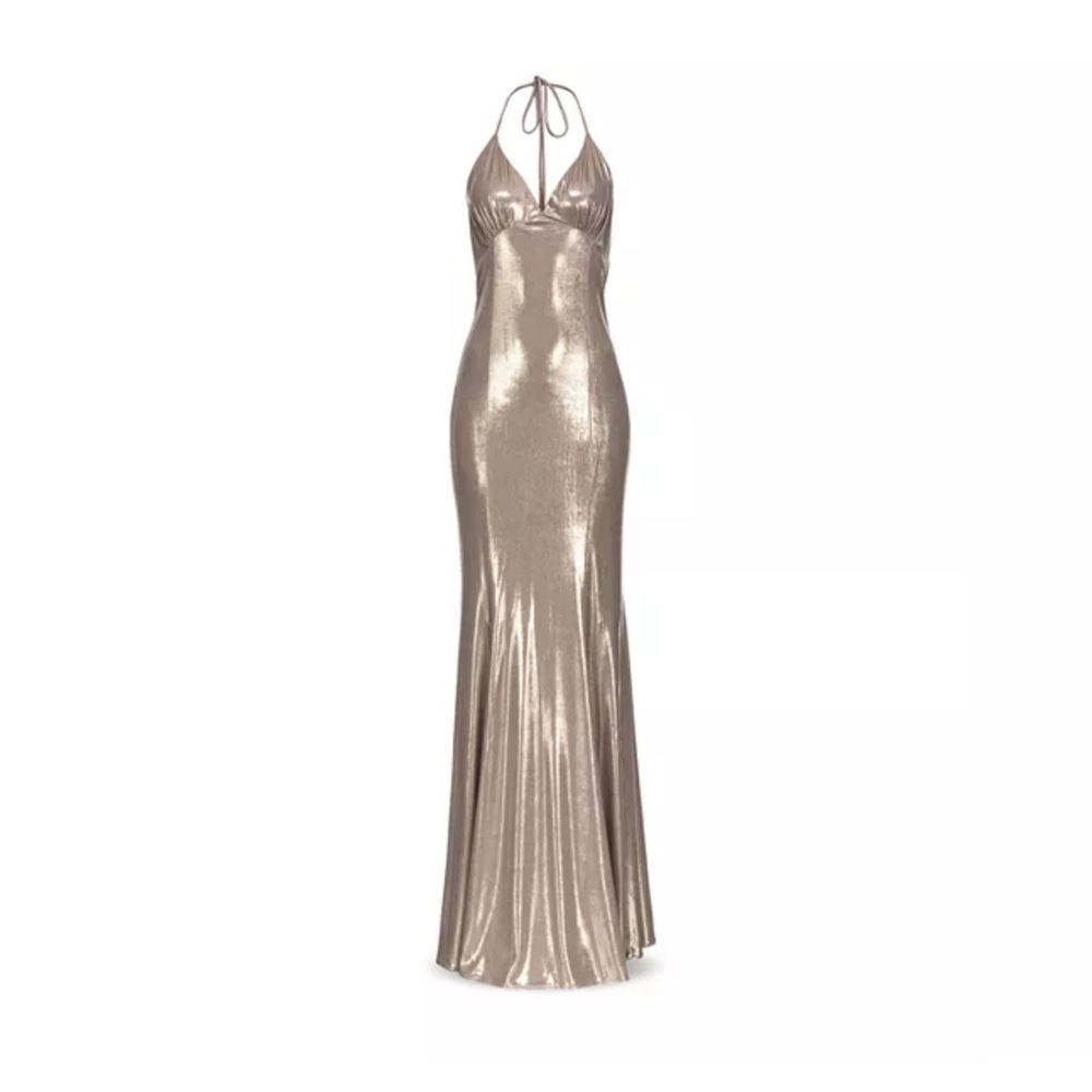 NWT Pinko Belcore Abito Jersey Open Back Gown - Picture 2 of 3